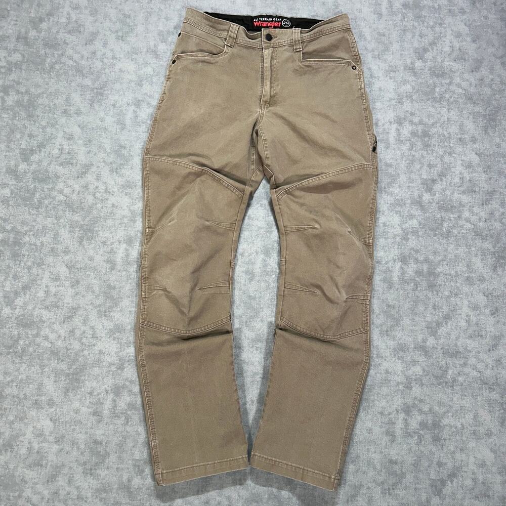 Wrangler ATG Reinforced Utility Pants Mens 32x34 beige Outdoor Hiking